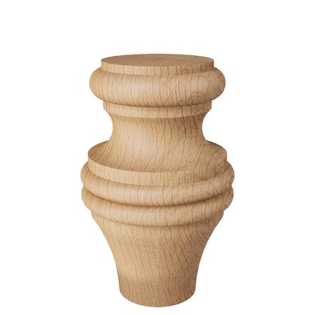 Designs Of Distinction Country French Mini Bun Foot - Red Oak 01702505AK1